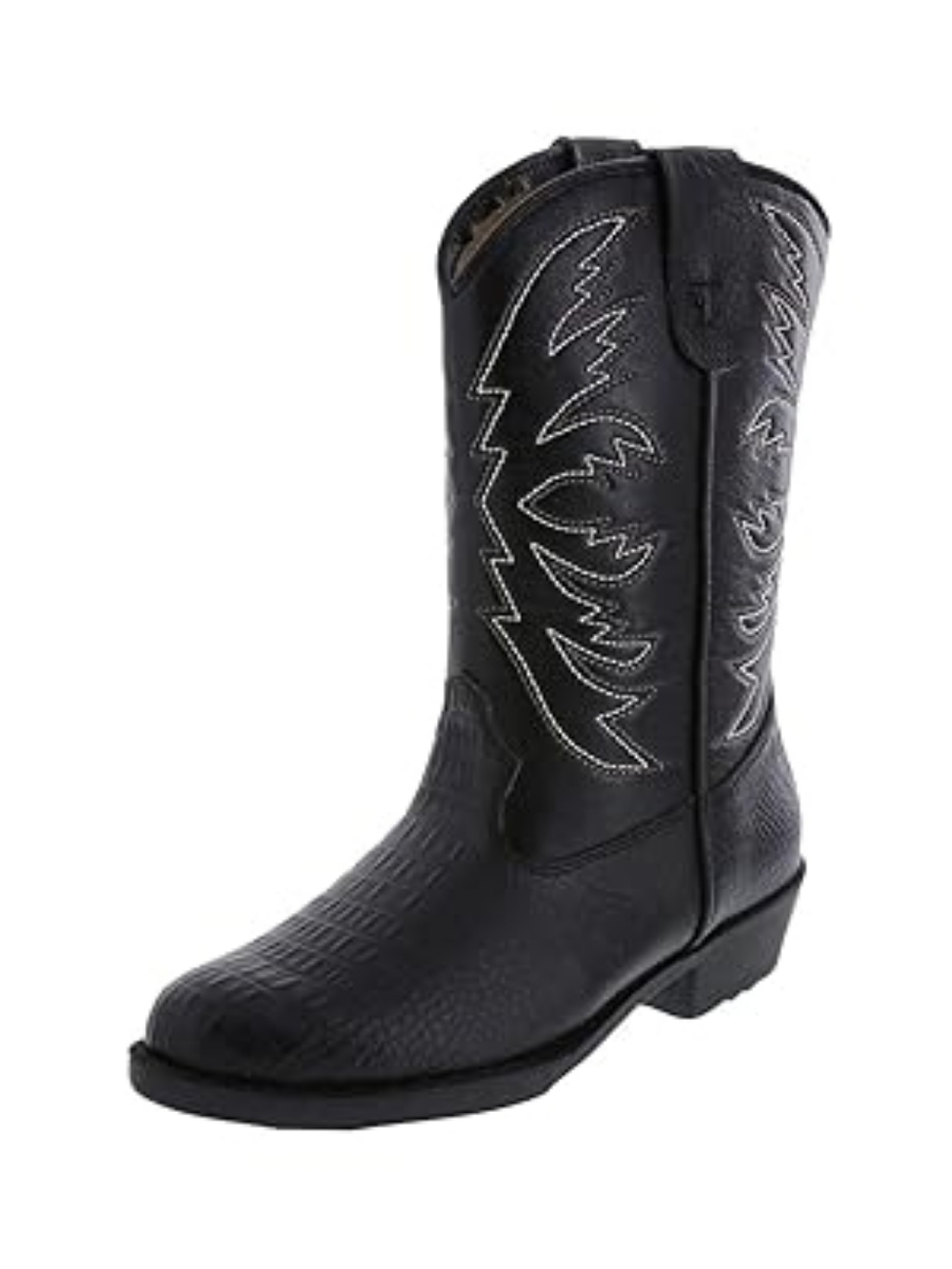 Smart Fit Cowboy Western Boots-Black Boys/Girls/Kids Size 11 Faux Leather